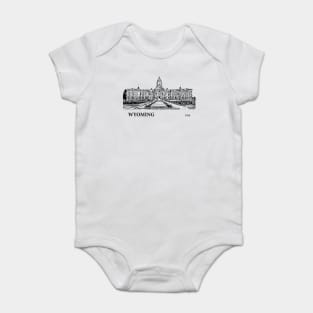 Wyoming State USA Baby Bodysuit